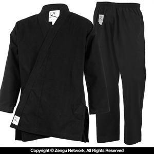 Heavyweight (11 oz.) Black Karate Uniform